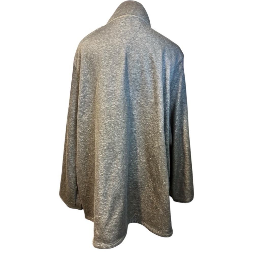 CUDDL DUDS Cozy Gray and White Fleece Jacket Zip Up Side Pockets Size XXL EC - Picture 3 of 7